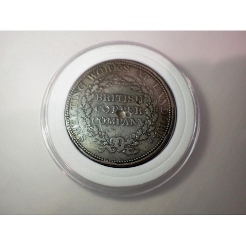 1093 - 19th century Landore smelting works penny token. UK P&P Group 0 (£6+VAT for the first lot and £1+VAT... 