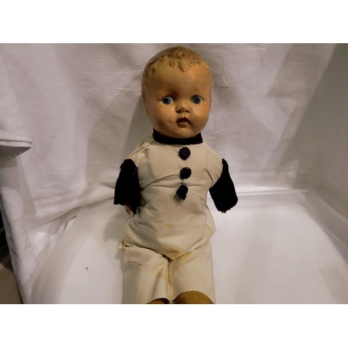 1123 - Early plastic Reliable Canadian doll. UK P&P Group 2 (£20+VAT for the first lot and £4+VAT for subse... 