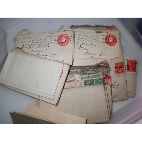 1182 - Collection of British WWI hand written letters, sent home from active service. UK P&P Group 1 (£16+V... 