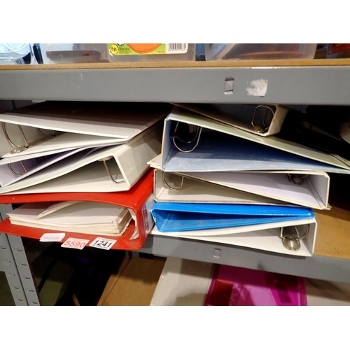 1241 - Quantity of A4 empty ring binders. Not available for in-house P&P