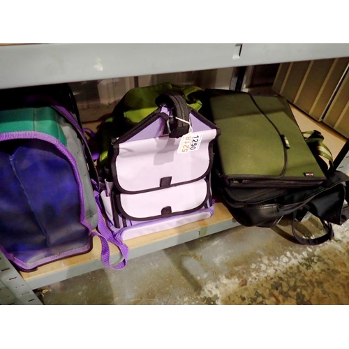 1250 - Group of luggage including a Samsonite suit bag and, craft type storage bags, six pieces. Not availa... 