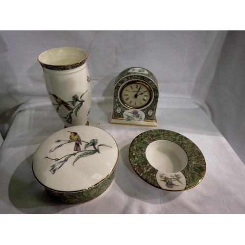 1279 - Mixed Wedgwood Hummingbird ceramics, including a clock. UK P&P Group 3 (£30+VAT for the first lot an... 