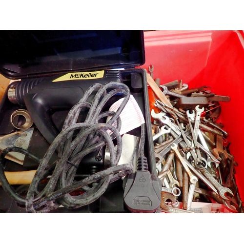 1900 - Mixed spanners and drill bits. Not available for in-house P&P