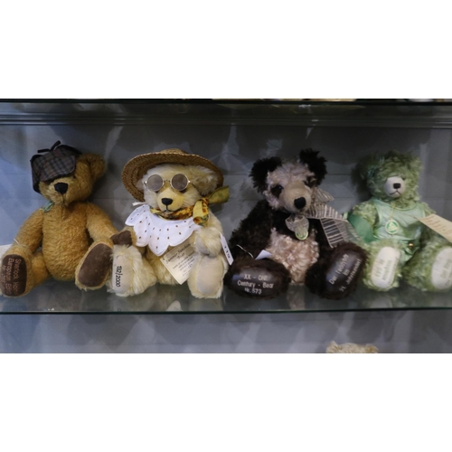 119 - Four limited edition Mohair Hermann bears: Summer Sunshine, Sherlock Holmes, Daughter of The River R... 