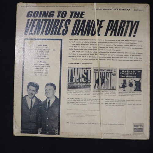 128 - 'Going To The Ventures Dance Party' LP, signed by  Lee Johnston and Shelley Bay. UK P&P Group 2 (£20... 