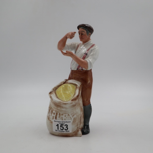 153 - Royal Doulton figurine, Farmer, HN3195, no cracks or chips, H: 23 cm. UK P&P Group 2 (£20+VAT for th... 