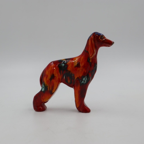 174 - Anita Harris Afghan hound, signed in gold, no cracks or chips, H: 15 cm. UK P&P Group 1 (£16+VAT for... 