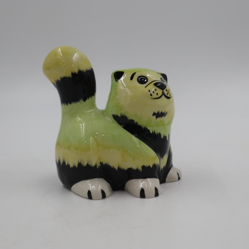 177 - Lorna Bailey cat, Fluffy, no cracks or chips, H: 13 cm. UK P&P Group 1 (£16+VAT for the first lot an... 