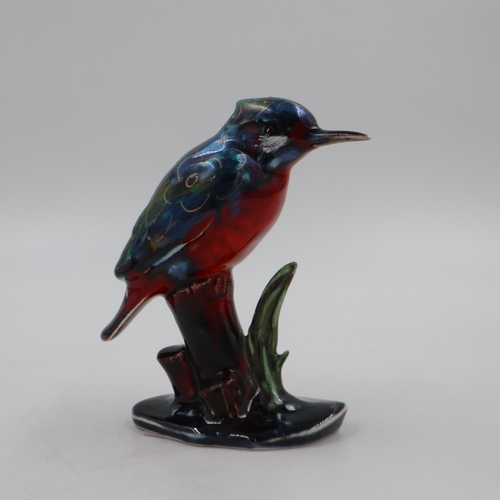 185 - Anita Harris kingfisher, signed in gold, no cracks or chips, H: 14 cm. UK P&P Group 1 (£16+VAT for t... 