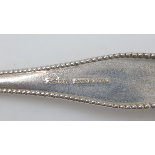 80 - Set of eight sterling silver dessert spoons, 308g. UK P&P Group 2 (£20+VAT for the first lot and £4+... 