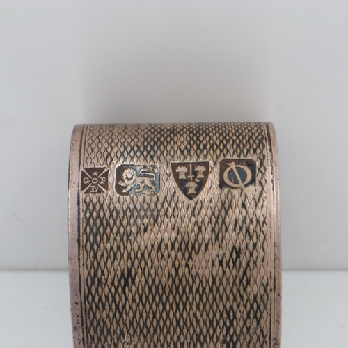 85 - Heavy gauge silver napkin ring, 58g. UK P&P Group 1 (£16+VAT for the first lot and £2+VAT for subseq... 