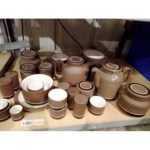 1202 - Large quantity of Hornsea pottery. Not available for in-house P&P