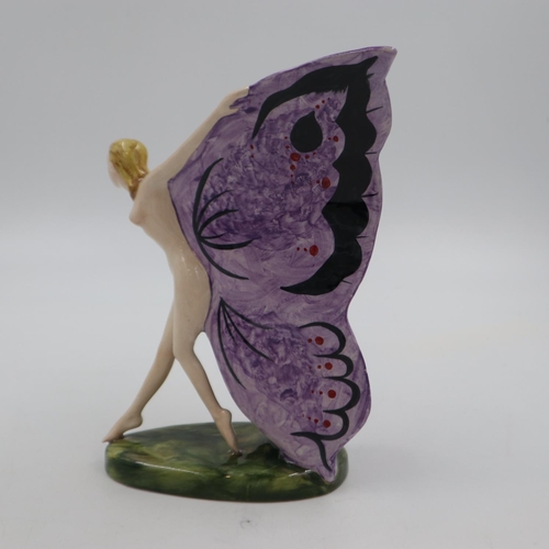 205 - Carlton Ware Butterfly Girl Show Special, no cracks or chips, H: 24 cm. UK P&P Group 2 (£20+VAT for ... 