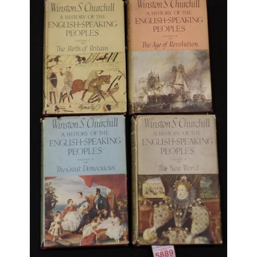 257 - Winston S Churchill: A History of The English Speaking Peoples, volumes I-IV, each first edition wit... 