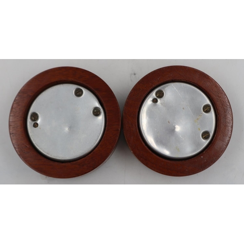 259 - Two Bruel and Kjoer wall mounting circular barometers, each D: 10cm. Not available for in-house P&P