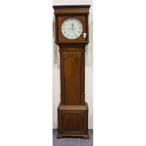 271 - George Lupton of Altringham 8-day longcase clock, with circular enamelled dial and subsidiary second... 