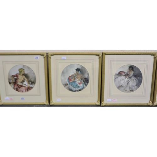 278 - Sir William Russell Flint (1880-1969): a set of six limited edition prints, each 50 x 50 cm. Not num... 