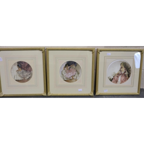 278 - Sir William Russell Flint (1880-1969): a set of six limited edition prints, each 50 x 50 cm. Not num... 