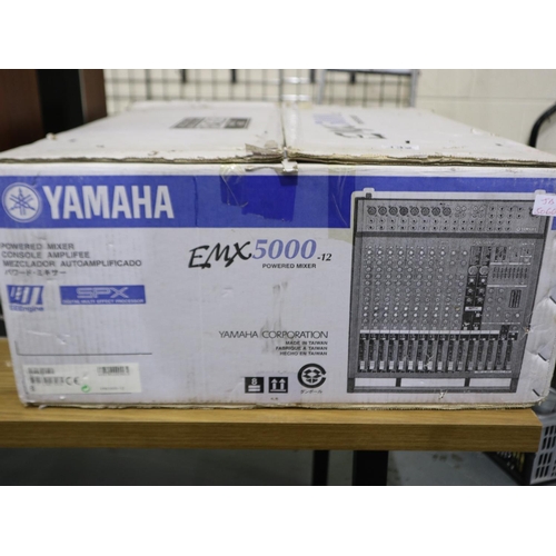 132 - New in box Yamaha EMX 5000 powered mixer. Not available for in-house P&P