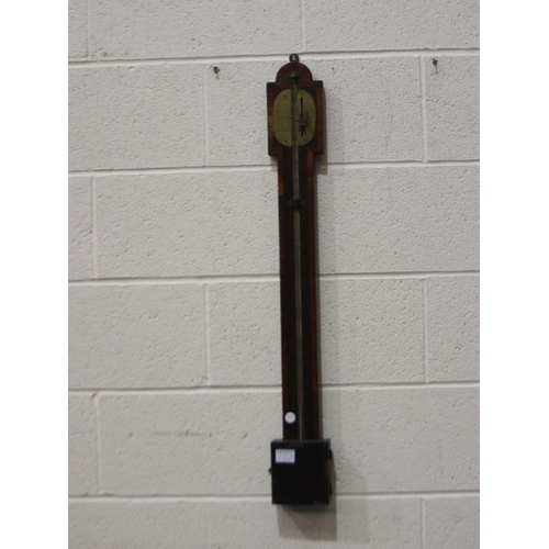 270A - Benbon of Northwood mahogany wall hanging barometer for restoration, H: 89 cm. Not available for in-... 