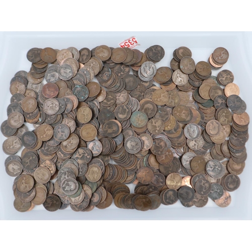 2004 - Large quantity of Edward VII and other pennies, mixed grades. UK P&P Group 3 (£30+VAT for the first ... 