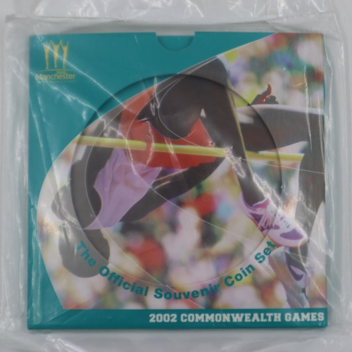 2073 - 2002 Manchester Commonwealth Games souvenir coin set, factory sealed. UK P&P Group 1 (£16+VAT for th... 