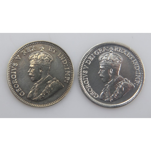 2085 - 1911 and 1914 silver 5 cents of Canada in gVF grades. UK P&P Group 0 (£6+VAT for the first lot and £... 