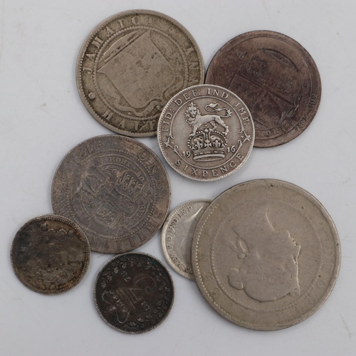 2098 - Eight UK Victorian and later silver coins. UK P&P Group 0 (£6+VAT for the first lot and £1+VAT for s... 