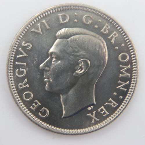 2109 - 1937 - silver Florin of George VI - EF. UK P&P Group 0 (£6+VAT for the first lot and £1+VAT for subs... 