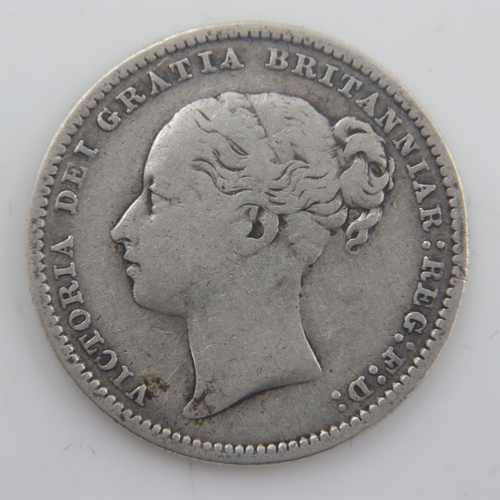 2110 - 1885 - silver shilling of queen Victoria - gF. UK P&P Group 0 (£6+VAT for the first lot and £1+VAT f... 