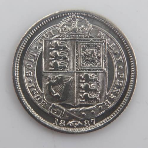 2112 - 1887 - silver sixpence of queen Victoria - nEF. UK P&P Group 0 (£6+VAT for the first lot and £1+VAT ... 