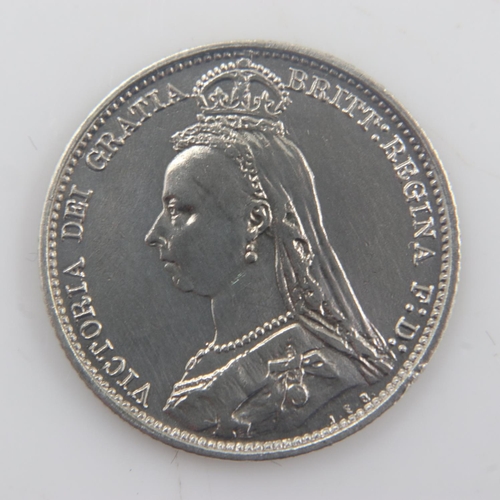 2112 - 1887 - silver sixpence of queen Victoria - nEF. UK P&P Group 0 (£6+VAT for the first lot and £1+VAT ... 