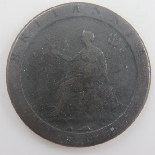 2114 - 1797 - cartwheel penny of George III - F. UK P&P Group 0 (£6+VAT for the first lot and £1+VAT for su... 