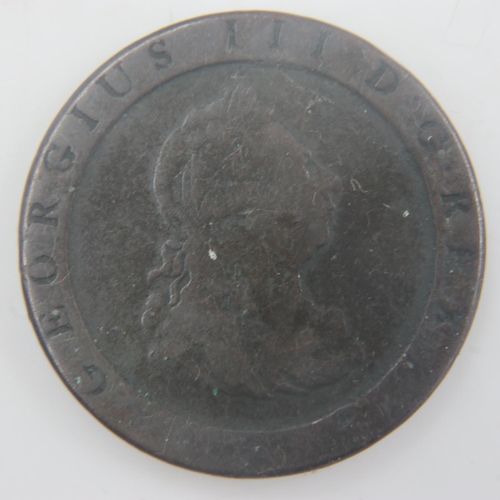 2114 - 1797 - cartwheel penny of George III - F. UK P&P Group 0 (£6+VAT for the first lot and £1+VAT for su... 