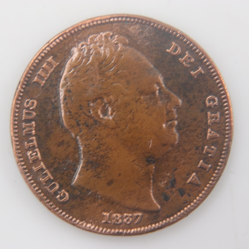 2119 - 1837 - farthing of William IV - gF. UK P&P Group 0 (£6+VAT for the first lot and £1+VAT for subseque... 