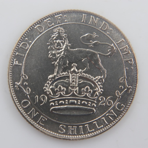 2124 - 1926 - silver shilling of George V - gVF. UK P&P Group 0 (£6+VAT for the first lot and £1+VAT for su... 