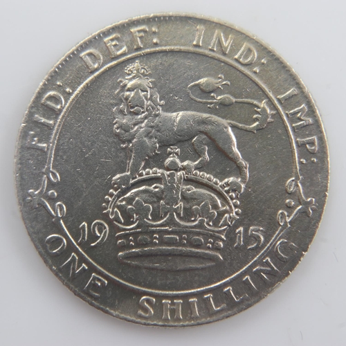 2131 - 1915 - silver shilling of George V - gVF. UK P&P Group 0 (£6+VAT for the first lot and £1+VAT for su... 