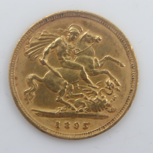 2136 - 1895 gold half sovereign of Queen Victoria. UK P&P Group 0 (£6+VAT for the first lot and £1+VAT for ... 