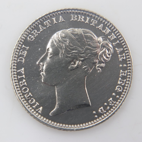 2141 - 1871 die 41 - silver sixpence of queen Victoria. UK P&P Group 0 (£6+VAT for the first lot and £1+VAT... 