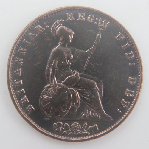 2142 - 1854 - halfpenny of queen Victoria - VF. UK P&P Group 0 (£6+VAT for the first lot and £1+VAT for sub... 