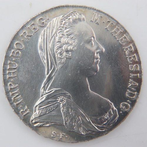 2147 - 1780 Austrian silver restrike Thaler. UK P&P Group 0 (£6+VAT for the first lot and £1+VAT for subseq... 