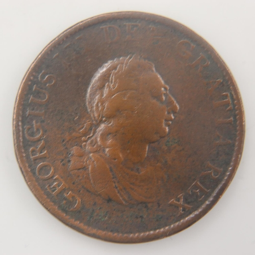 2149 - 1799 - halfpenny of George III - gF. UK P&P Group 0 (£6+VAT for the first lot and £1+VAT for subsequ... 