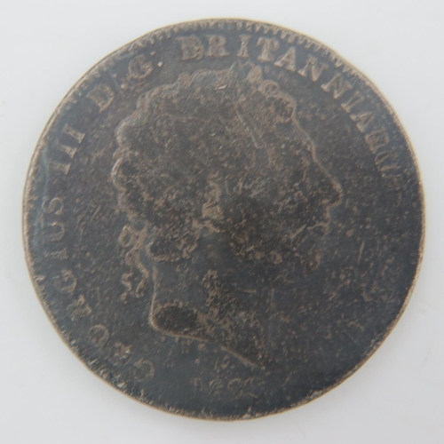 2160 - 1820 - silver crown of George III. UK P&P Group 0 (£6+VAT for the first lot and £1+VAT for subsequen... 