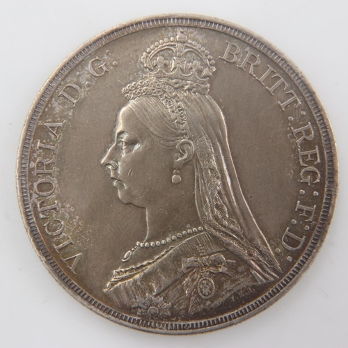 2171 - 1887 - silver crown of queen Victoria. UK P&P Group 0 (£6+VAT for the first lot and £1+VAT for subse... 