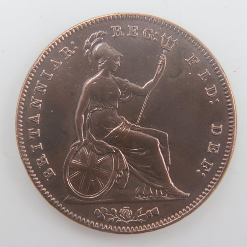 2174 - 1854 - copper penny of queen Victoria - nEF. UK P&P Group 0 (£6+VAT for the first lot and £1+VAT for... 