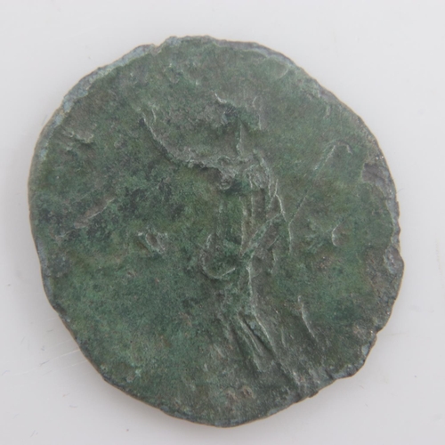 2177 - AD268 - Roman emperor Victorinus AE3 radiate with pax - VF. UK P&P Group 0 (£6+VAT for the first lot... 