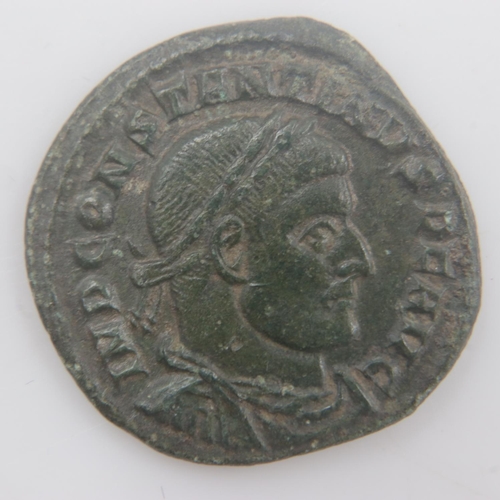 2179 - AD308 - Constantine the Great - AE3 Sol with globe, Arles mint - gVF. UK P&P Group 0 (£6+VAT for the... 