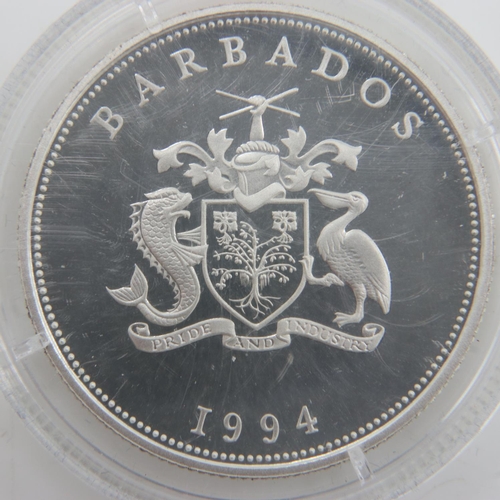 2188 - 1994 - Barbados silver one dollar Commemorative. UK P&P Group 0 (£6+VAT for the first lot and £1+VAT... 