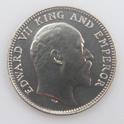 2190 - 1903 - silver quarter rupee of Edward VII - gVF. UK P&P Group 0 (£6+VAT for the first lot and £1+VAT... 