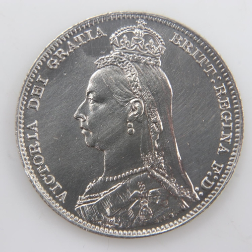 2193 - 1889 - silver shilling of queen Victoria - nEF. UK P&P Group 0 (£6+VAT for the first lot and £1+VAT ... 